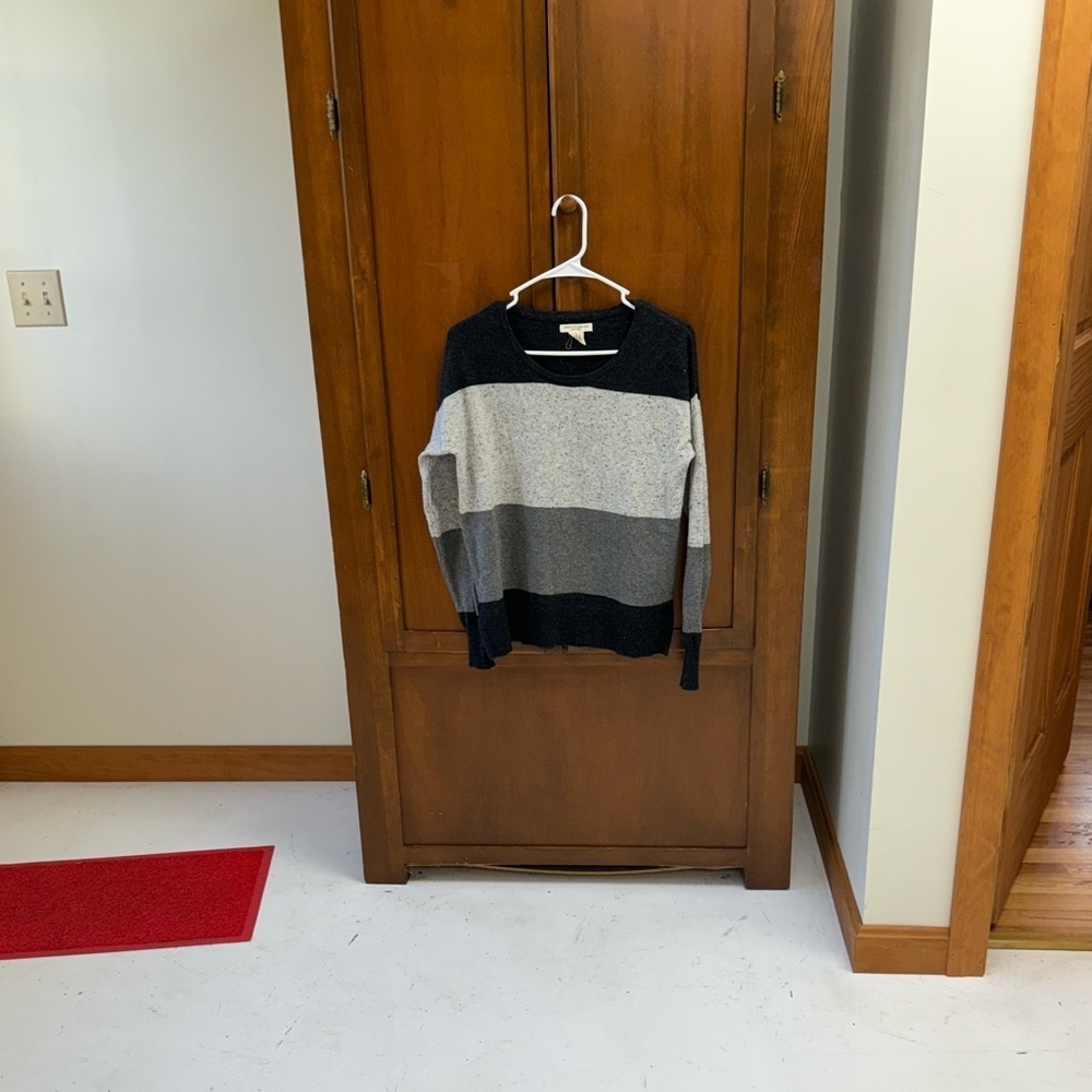 Christian Siriano wool blend striped sweater SM L24in 20-21pit
